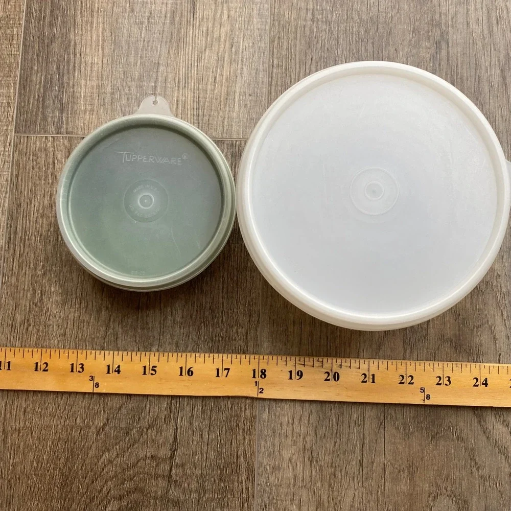 Vintage Tupperware & Republic Freezette Set 4 Food Storage Containers Green‎